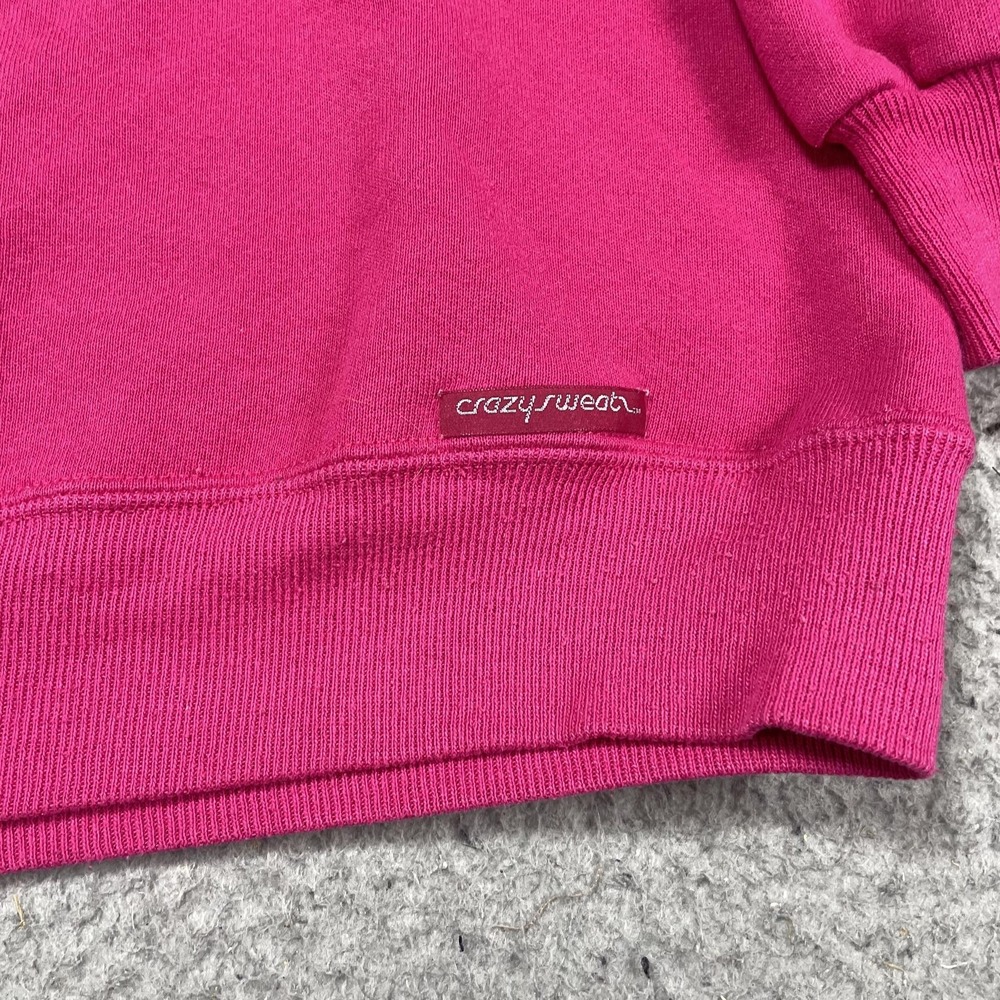 Crazy Shirts Sweatshirt Mens Large Pink Breckenridge Embroidered Fleece Crewneck - Picture 3 of 9